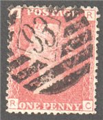 Great Britain Scott 33 Used Plate 90 - RC (2)